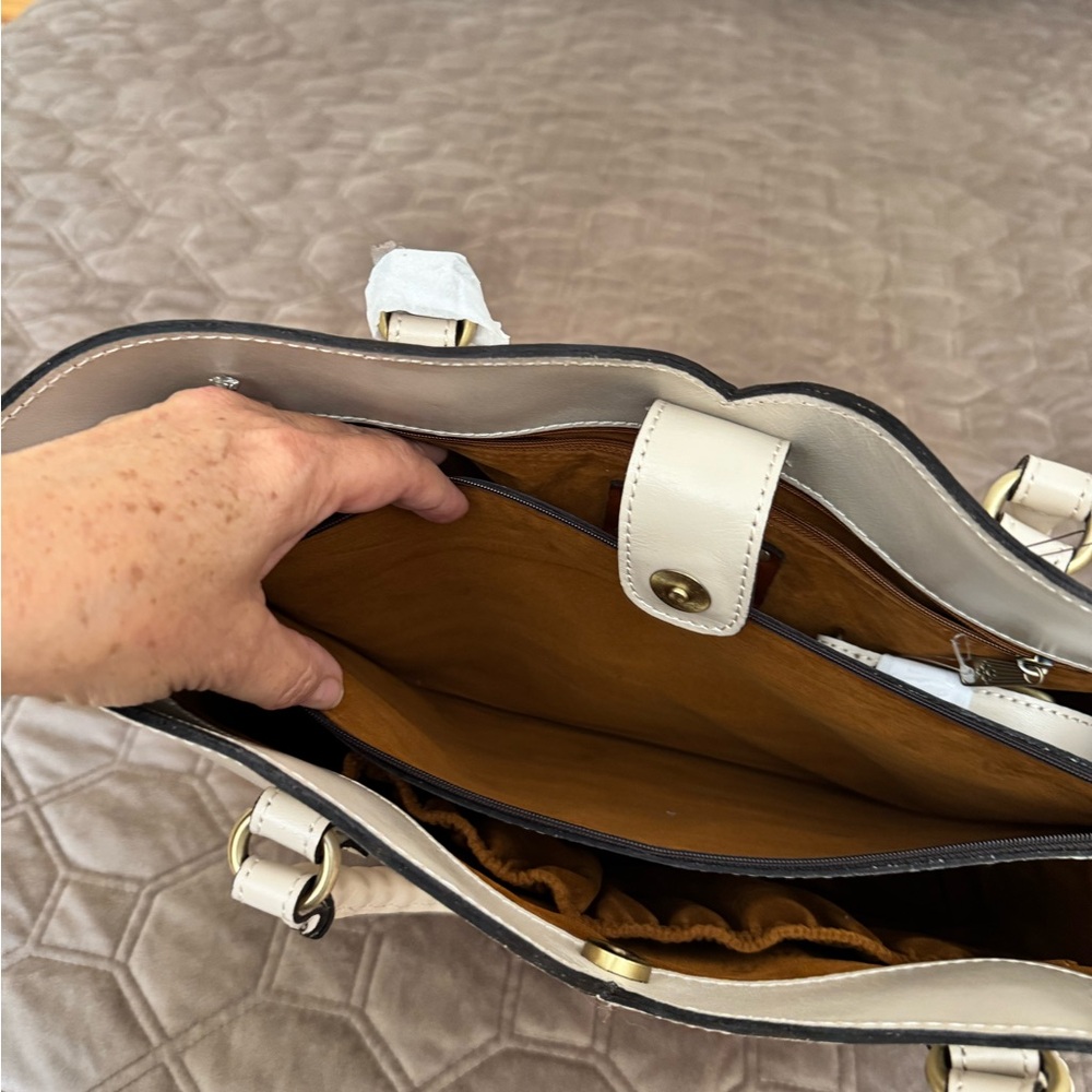 Patricia Nash Floral Leather Marion Tote, shoulder/ Crossbody bag - Picture 9 of 16